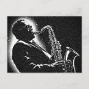 Search for saxophone player postcards Music