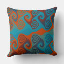 Search for orange abstract pillows Turquoise