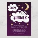 Search for purple moon baby shower invitations Gold