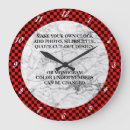 Search for red and black clocks Text