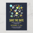 Search for astronauts postcards Rocket ship