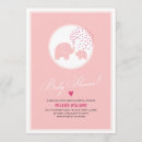 Search for pink elephant baby shower invitations Hearts