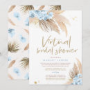 Search for virtual bridal shower invitations Greenery