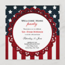 Search for welcome home invitations Usa flag