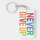 Search for never give up keychains Inspirational