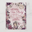 Search for shabby birthday invitations Tea party birthday