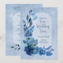Search for shades of blue wedding invitations Elegant