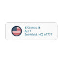 Search for united states flag return address labels Patriotic