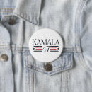Search for president campaign buttons Kamala