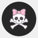 Search for cute girl skull stickers Pink
