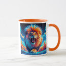 Search for roaring lion mugs Wild animal