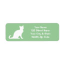 Search for kitten return address labels Green
