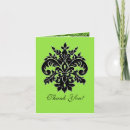 Search for lime green and black cards Damask