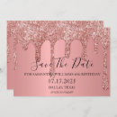 Search for 40th birthday save the date postcards Pink