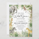 Search for wild animal baby shower invitations Animals