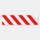 Search for red stripes bumper stickers Warning