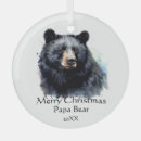 Recherche de le faune ornements Ours noir
