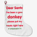 Search for donkey christmas stockings Funny