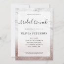 Search for rose gold glitter bridal shower invitations Brunch