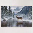 Recherche de cerf puzzles Neige