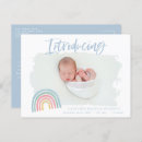 Search for rainbow birth announcement cards Elegant