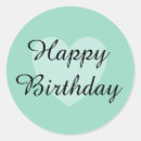 Recherche de vert turquoise autocollants Anniversaire heureux