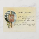 Search for just because postcards Vintage