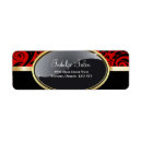 Search for red glitter return address labels Stylish