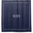 Search for navy blue and white shower curtains Traditional