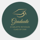 Search for gold foil graduation stickers Elegant