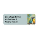 Search for tropical birds return address labels Parrots