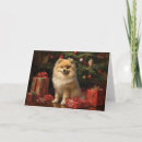 Search for pomeranian christmas cards Pommy