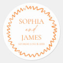 Search for citrus wedding stickers Minimal minimalist