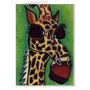 Recherche de girafe de bande dessinée cartes postales Zoo