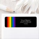 Search for gay pride return address labels Stripes