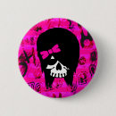 Recherche de crâne girly badges Rose