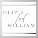 Search for foil print invitations Silver