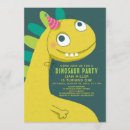 Recherche de green dinosaur invitations Mignon