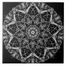 Search for black and white mandala tiles Ceramic