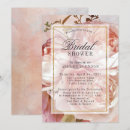 Search for pink peony bridal shower invitations Rose and peony flowers