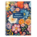 Recherche de bleu carnets Motif floral