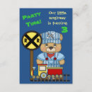 Search for railroad birthday invitations Boy