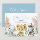 Search for drive by baby boy shower invitations Safari