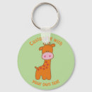 Search for 2 giraffes round keychains Cartoon