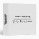 Search for modern recipe binders Rustic
