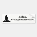 Search for relax bumper stickers Meditation