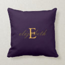 Search for purple and gold pillows For her