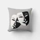 Recherche de masques de théâtre coussins Comédie