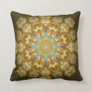 Recherche de mandala de fleur coussins Arc en ciel