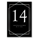 Search for silver table cards Black and silver